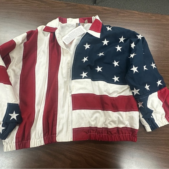 American Flag Jacket with Stars and Stripes - Picture 8 of 11